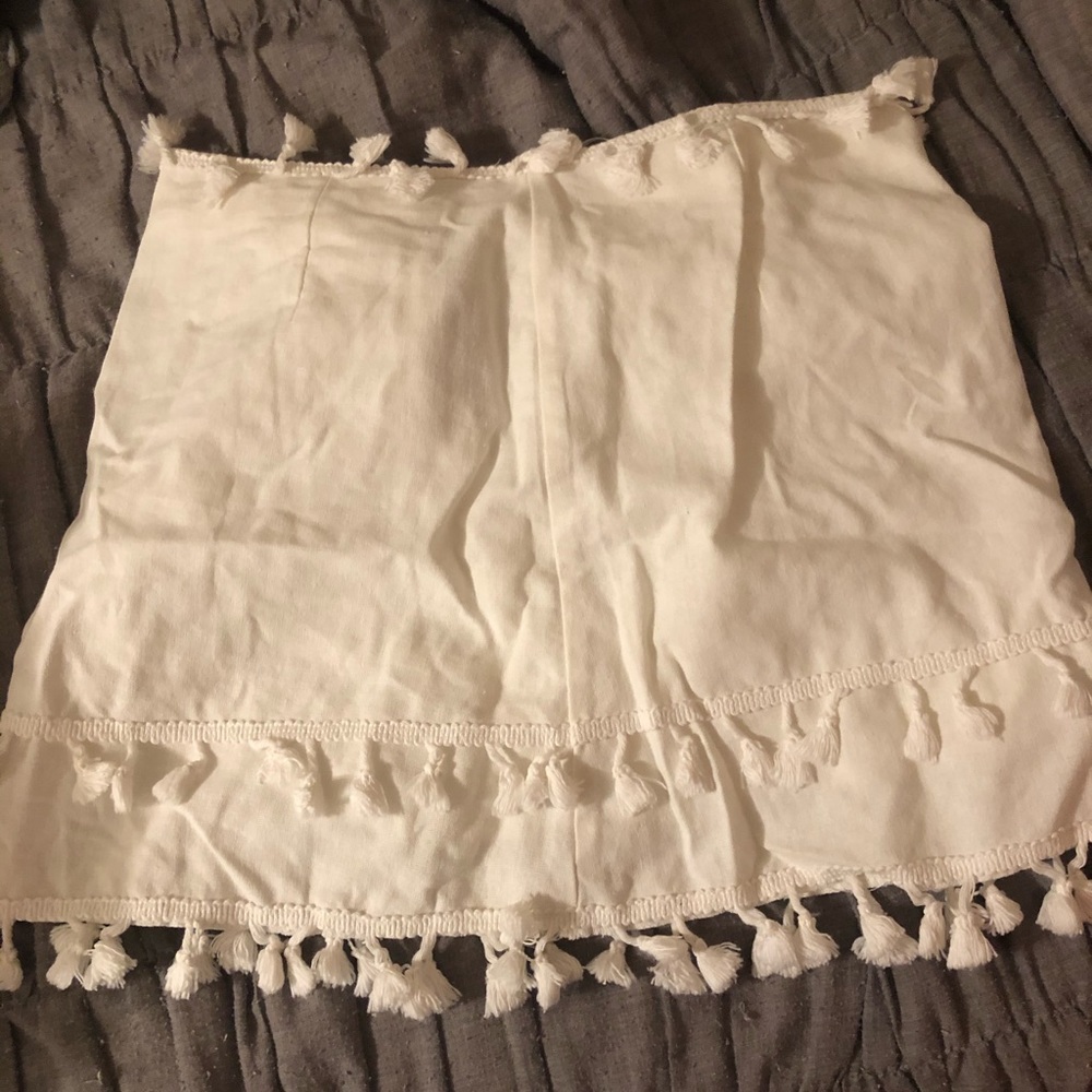 White Tassel Skirt